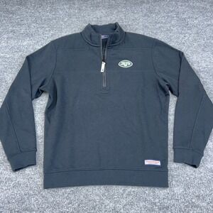 New York Jets Vineyard Vines Pullover Mens S 1/4 Zip Shep Shirt Sweater Golf